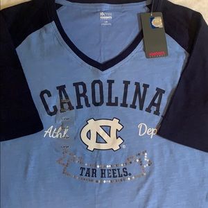 Carolina Tar Heels Ladies 3/4 Length Tee